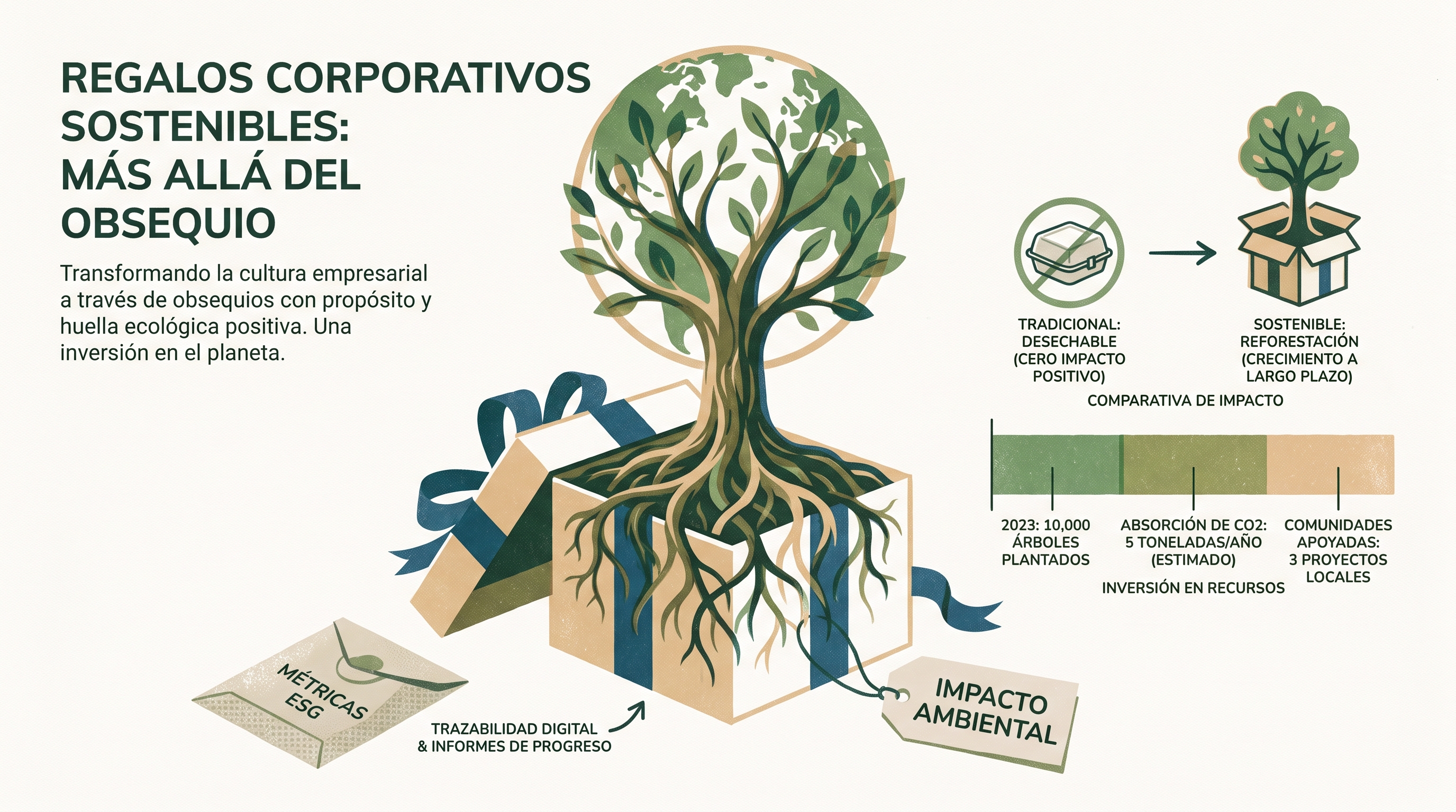 Regalos Corporativos Sostenibles: Árboles Plantados para Clientes