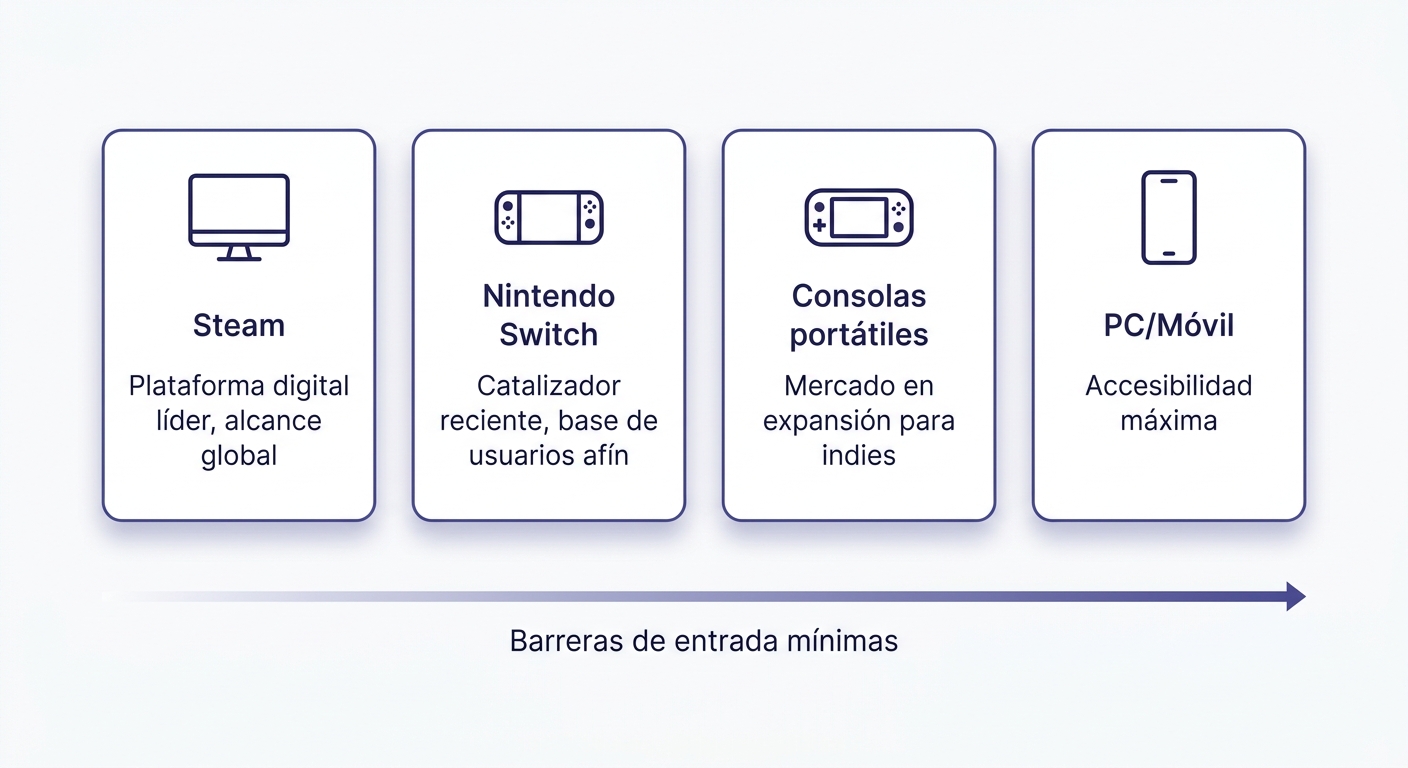 Plataformas de distribución para desarrolladores indie