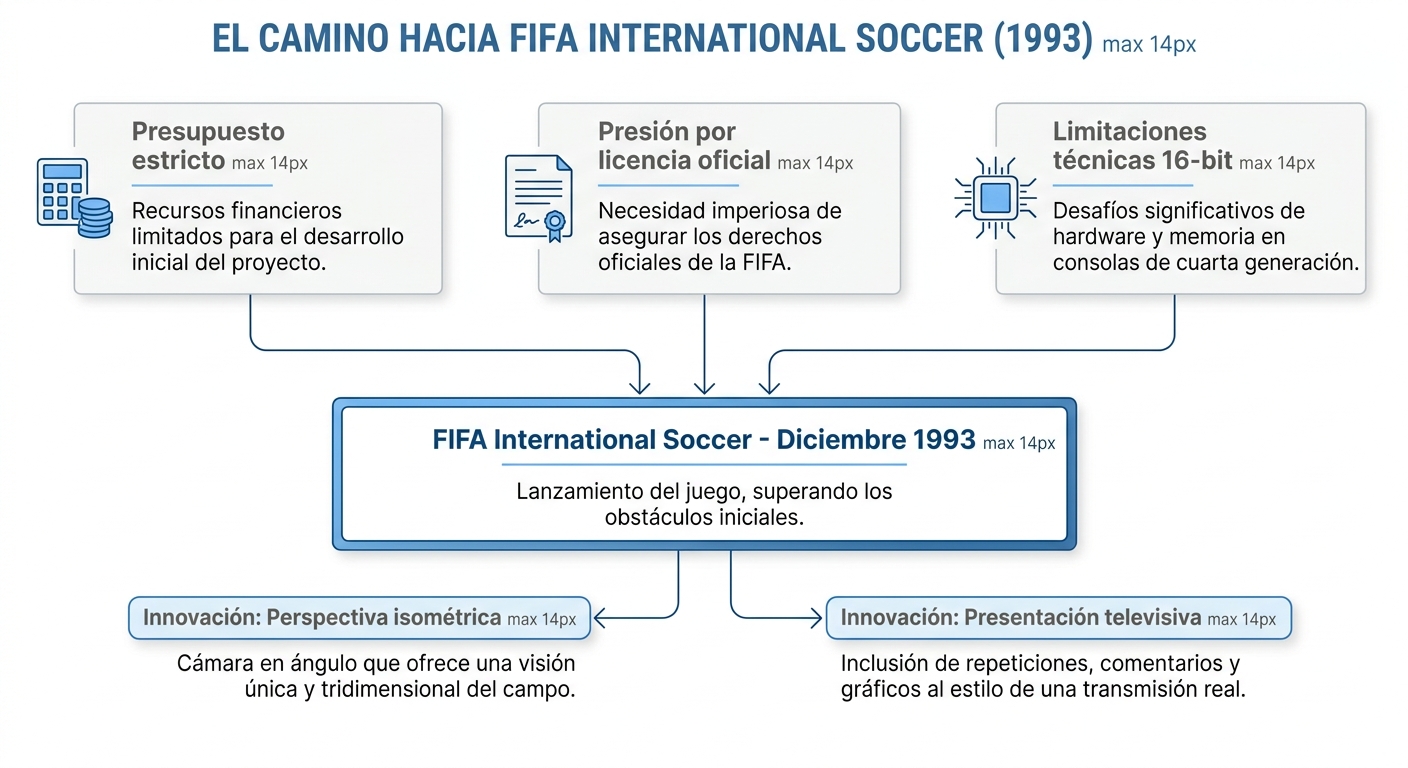 Diagrama de los obstáculos de desarrollo del primer FIFA en 1993