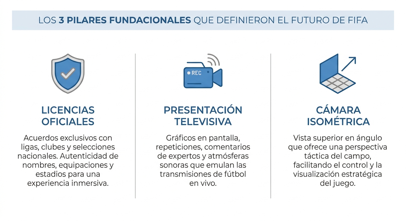 Tres pilares fundamentales de la saga FIFA