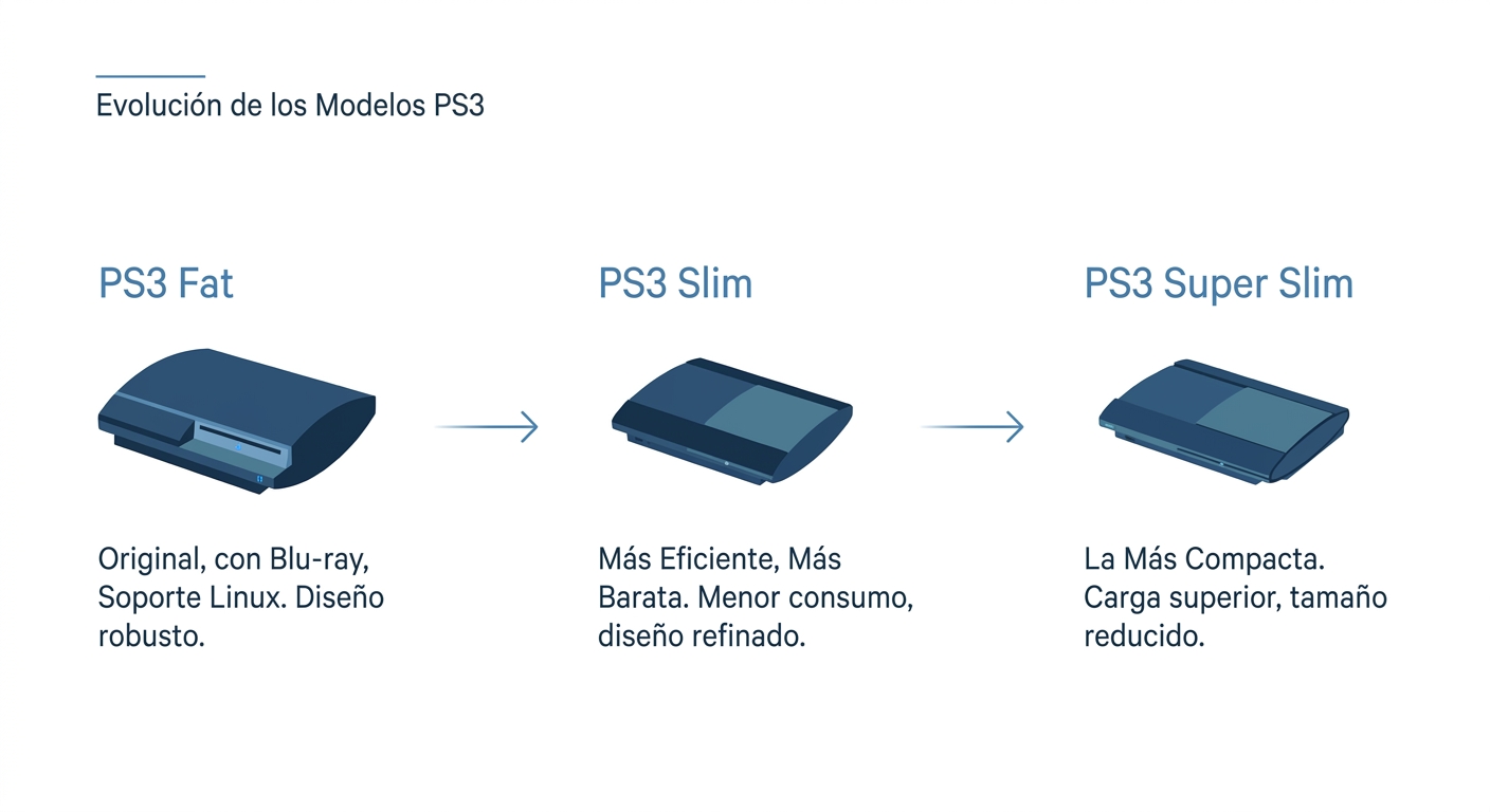 Evolución de los modelos de PS3: Fat, Slim y Super Slim