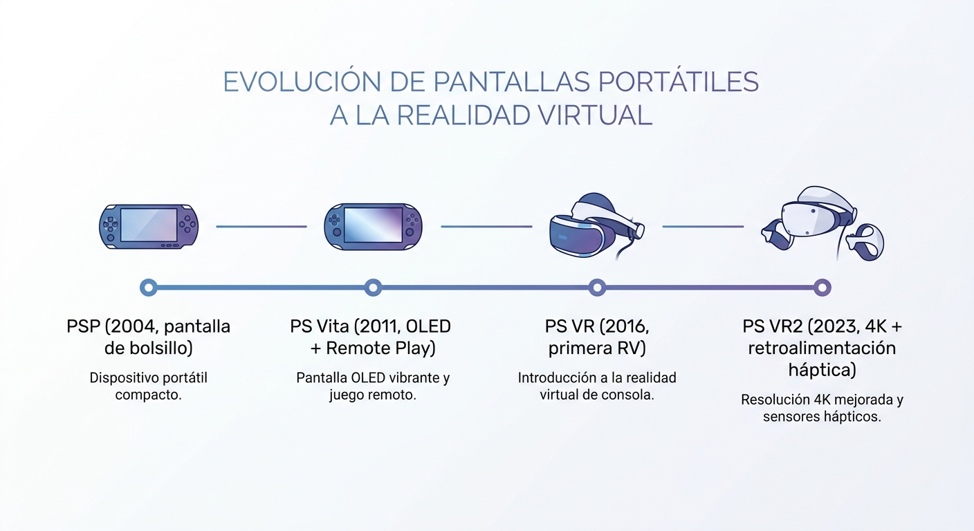 Evolución de la portabilidad a la realidad virtual en PlayStation